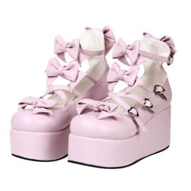 Cosplay Lolita thick bottom shoes