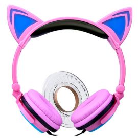 Anime-style cat ear headphones