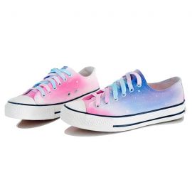 Colorful galaxy sneakers