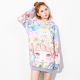 Colorful anime style long hoodie