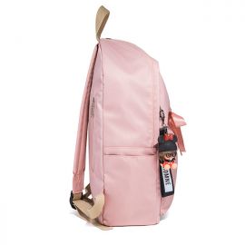 Pink backpack with ribbons