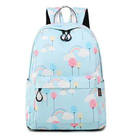 Light blue rainbow backpack