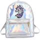 Small shiny unicorn backpack