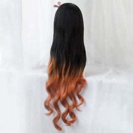 Kimetsu no Yaiba - Nezuko Kamado long orange-black wig