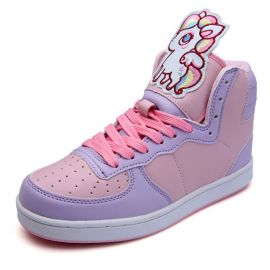 Cute pink unicorn sneakers