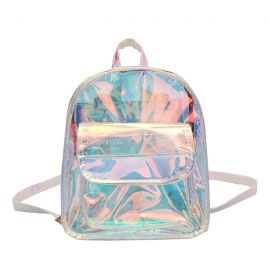 Shiny transparent backpack