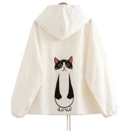 Cute cat pattern jacket