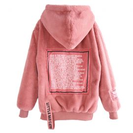Cute pink plush jacket