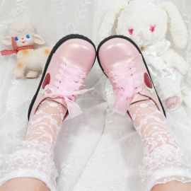 Cosplay Lolita strawberry pattern shoes