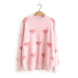 Heart pattern sweater