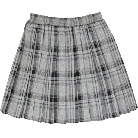 Gray plaid skirt