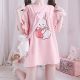 Cute pink bunny T-shirt with ruffled sleeves