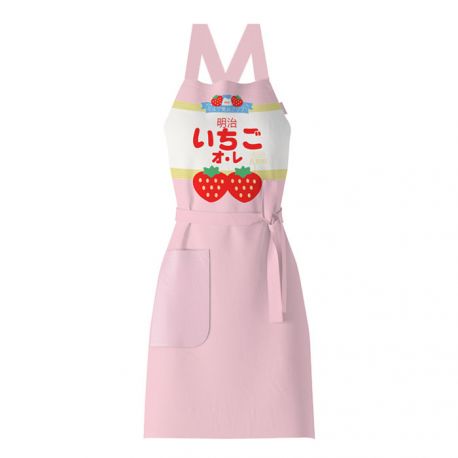 Japanese strawberry patterned apron