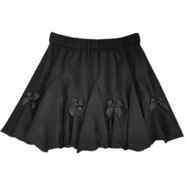Black skirt with bows