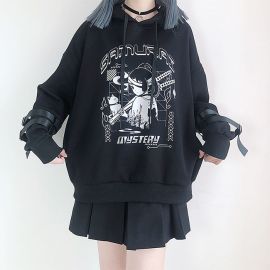 Samurai hoodie with leather straps