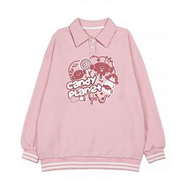 Pink Candy Planet blouse