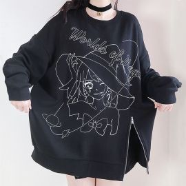 World of Magic sweater with side zipper