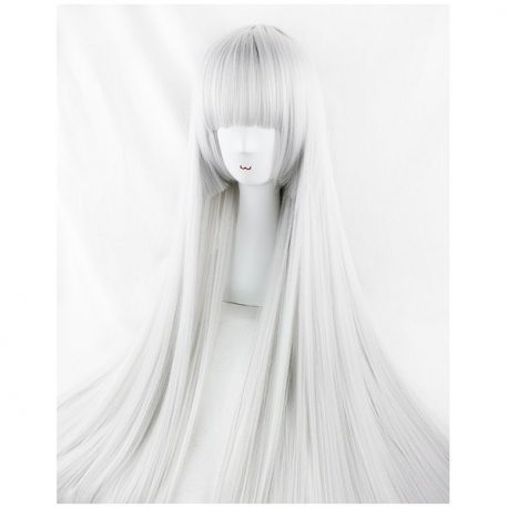 Cosplay long white wig
