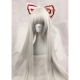 Cosplay long white wig