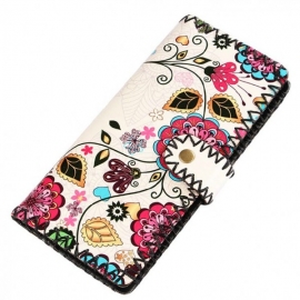 Colorful floral wallet