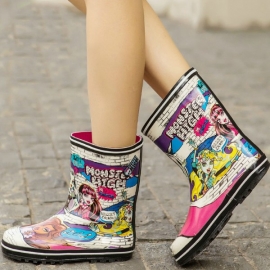Cartoon style rubber boots