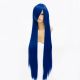 Cosplay long dark blue wig