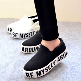 Women's thick bottom loafers