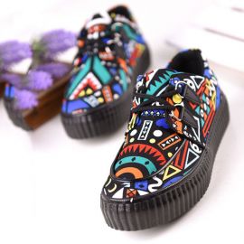Colorful creeper shoes
