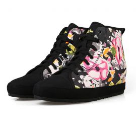 Colorful women's floral sneakers