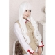 Cosplay long white curly wig