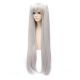 Cosplay long silver wig with ponytails