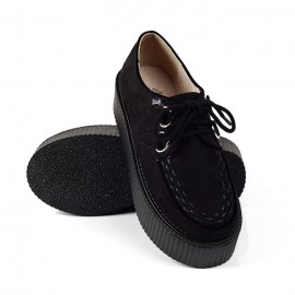 Fashion black creeper shoes