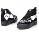 Thick bottom skull shoes